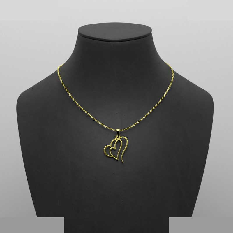 گردنبند طلا 18 عیار زنانه مدوپد مدل قلب کد E3-1-1283 گردنبند طلا 18 عیار زنانه مدوپد مدل قلب کد E3-1-1283