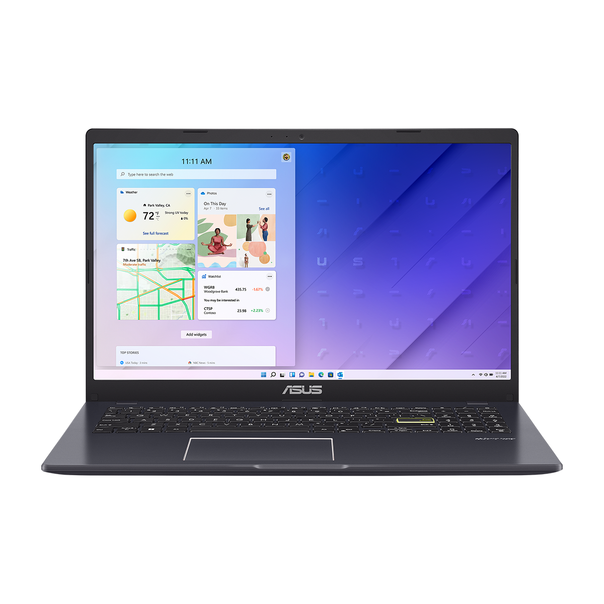 لپ تاپ ایسوس 15.6 اینچی مدل E510MA Celeron N4020 4GB 512GB SSD UHD 600-مشکی
