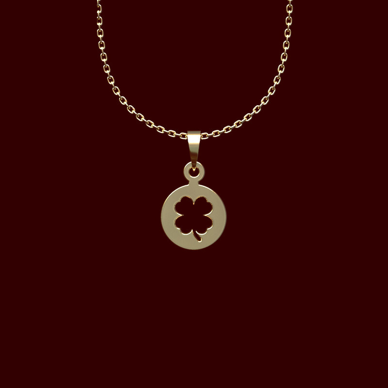 گردنبند طلا 18 عیار زنانه مدوپد مدل گل کد GG2-1-1128 گردنبند طلا 18 عیار زنانه مدوپد مدل گل کد GG2-1-1128