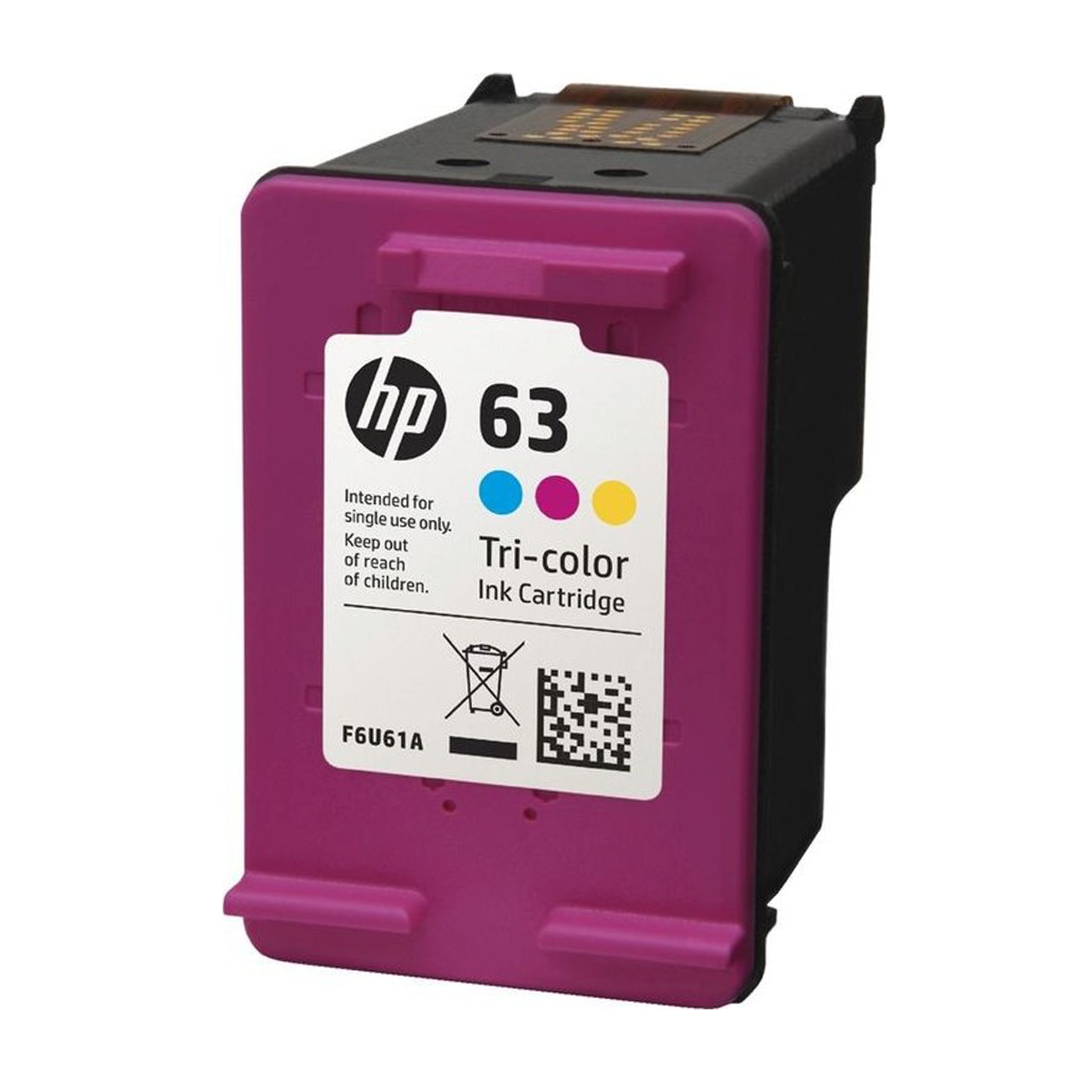 کارتریج طرح اچ پی مدل 63 F6U61AN رنگی کارتریج طرح اچ پی مدل 63 F6U61AN رنگی