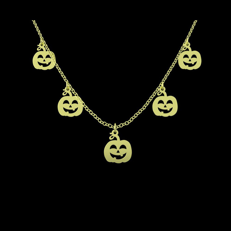 گردنبند طلا 18 عیار زنانه مدوپد مدل هالووین کد RNA17996