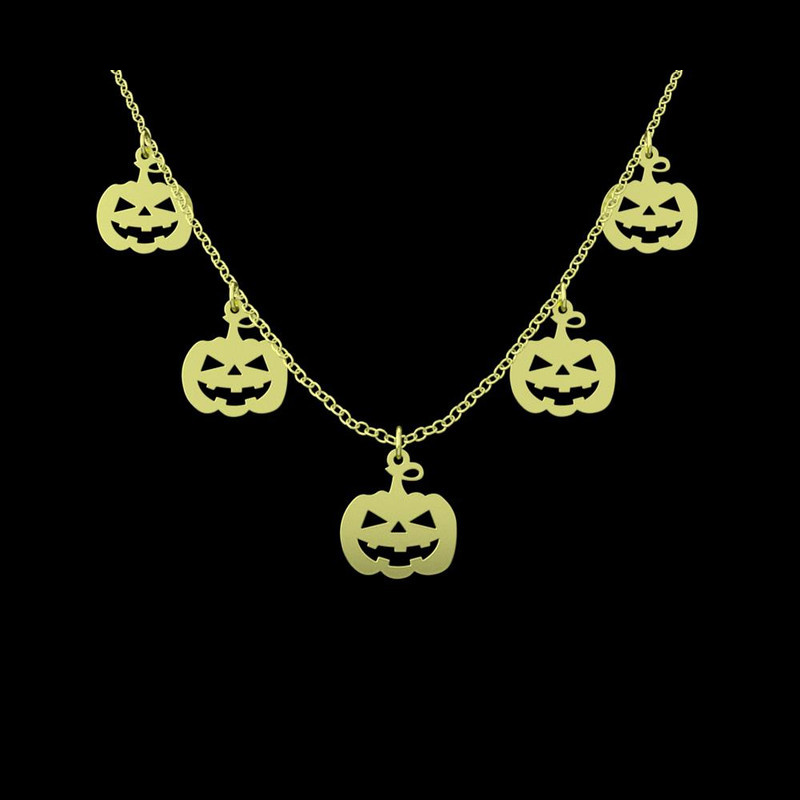 گردنبند طلا 18 عیار زنانه مدوپد مدل هالووین کد RNA18000