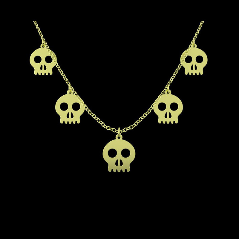 گردنبند طلا 18 عیار زنانه مدوپد مدل هالووین کد RNA18006