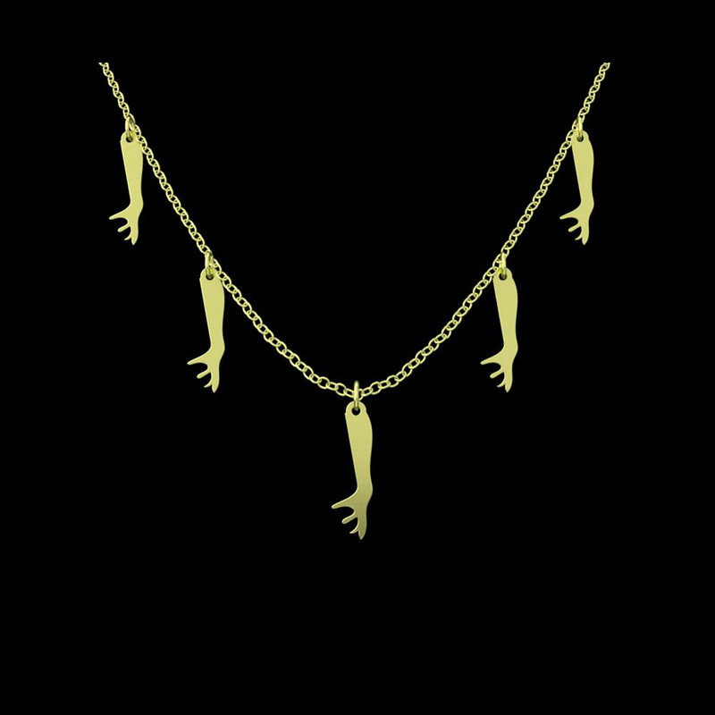 گردنبند طلا 18 عیار زنانه مدوپد مدل هالووین کد RNA18011