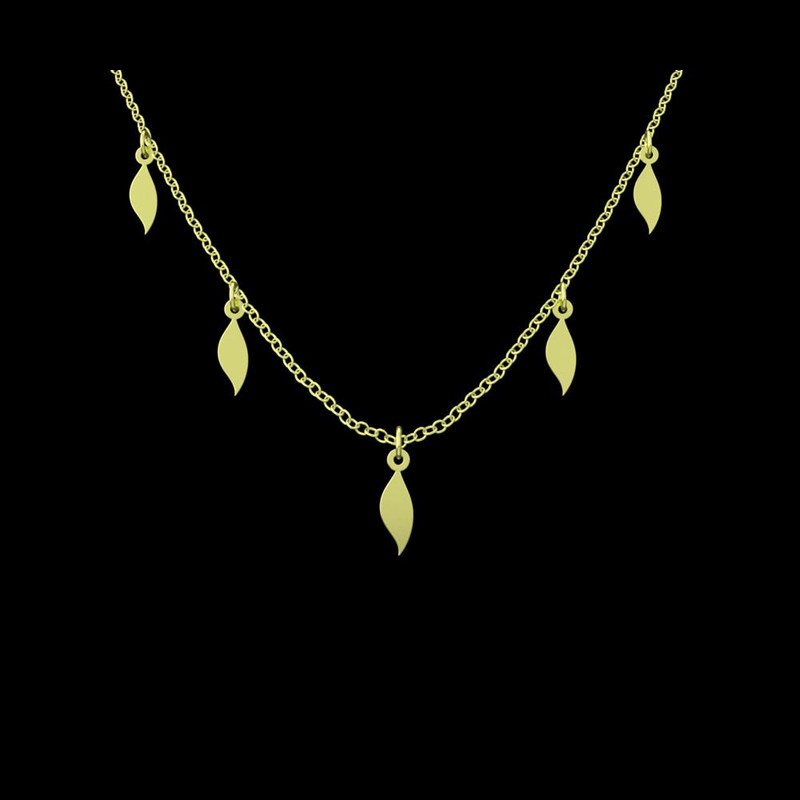 گردنبند طلا 18 عیار زنانه مدوپد مدل اشک کد RNA12622