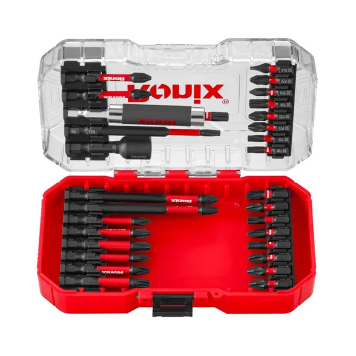 آچار بکس بلند و کوتاه رونیکس مدل RH-5458 مجموعه 30 عددی-چند رنگ