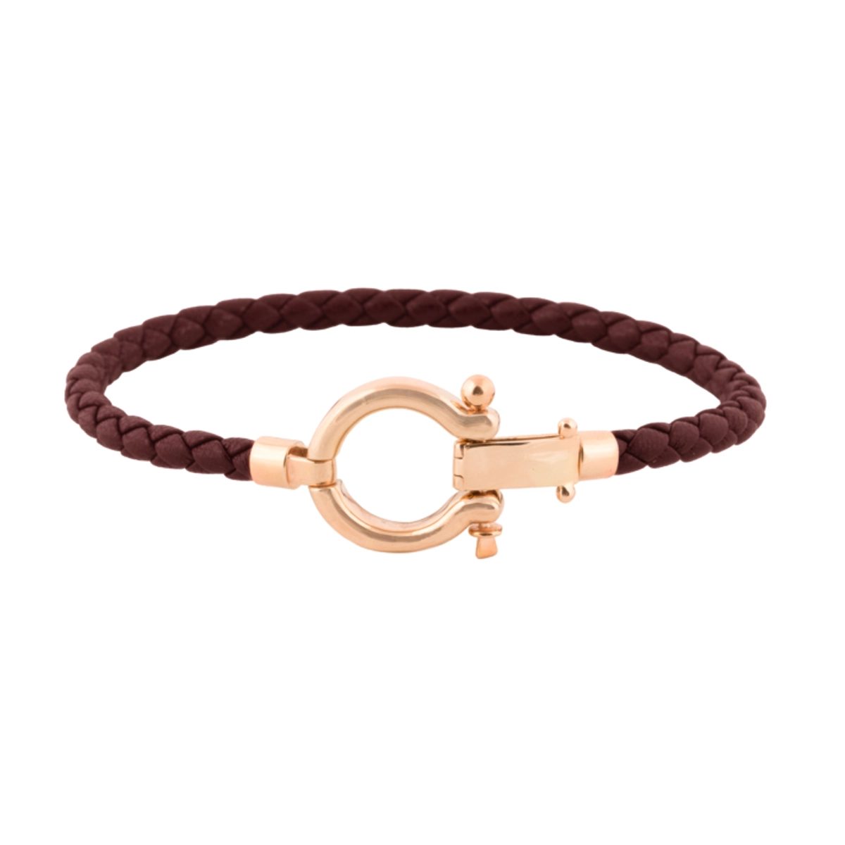 دستبند طلا زنانه با چرم طرح امگا-3.64 دستبند طلا زنانه با چرم طرح امگا-3.64