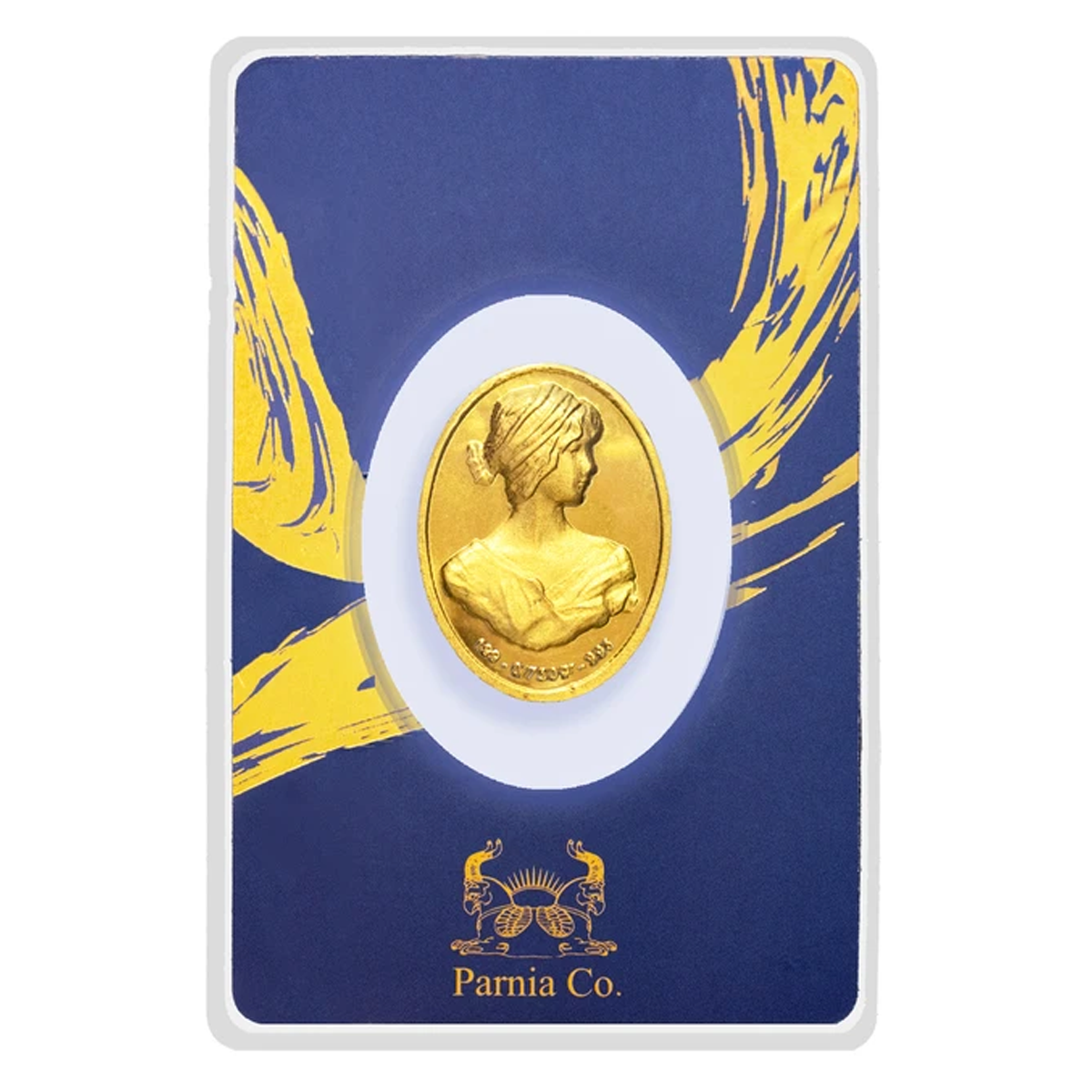 شمش طلا 24 عیار 500 سوت پرنیا مدل مدل نقش برجسته آناهیتا کارت فرکانسی شمش طلا 24 عیار 500 سوت پرنیا مدل مدل نقش برجسته آناهیتا کارت فرکانسی