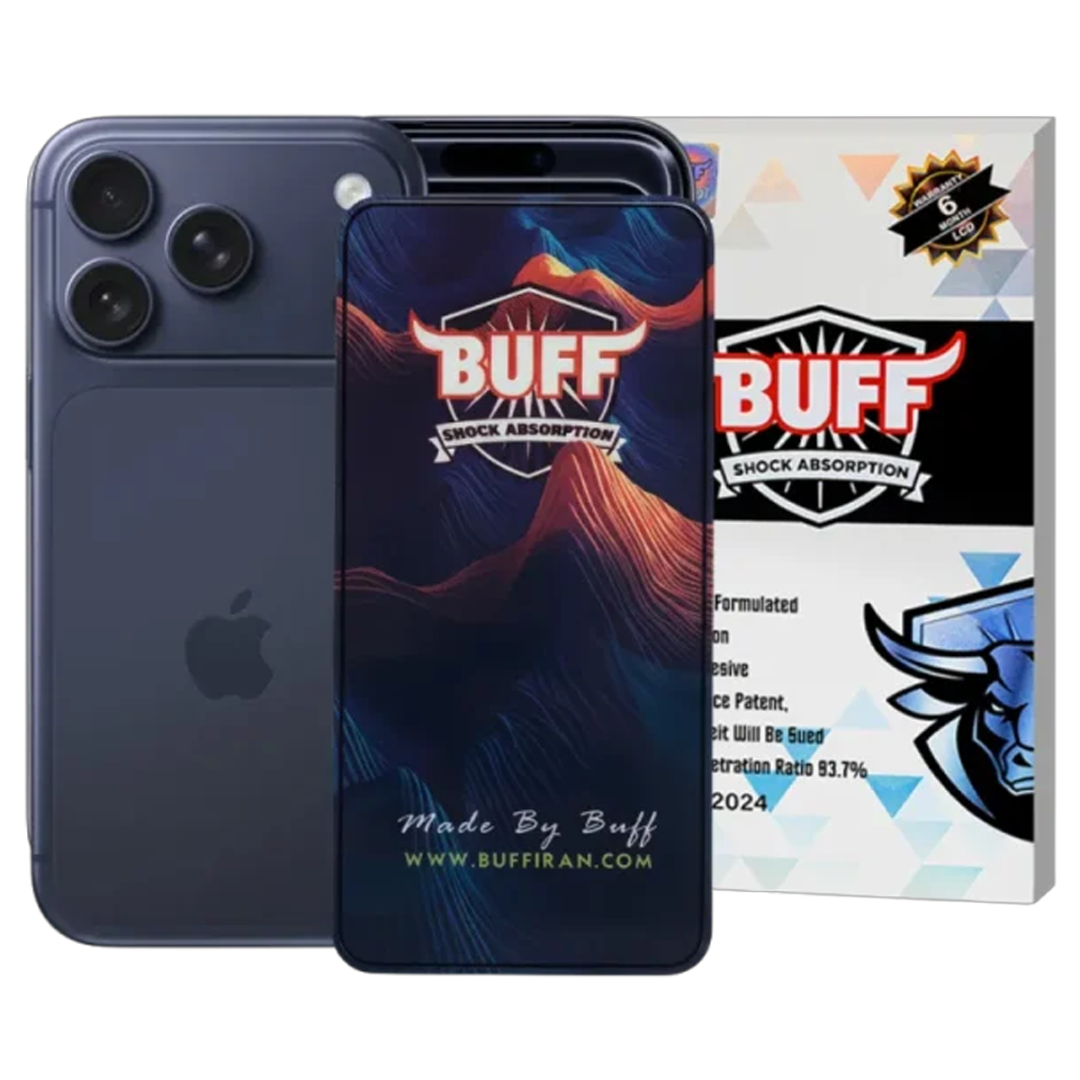 محافظ صفحه نمایش گوشی موبایل اپل iphone 17 pro بوف مدل 5D-مشکی محافظ صفحه نمایش گوشی موبایل اپل iphone 17 pro بوف مدل 5D-مشکی