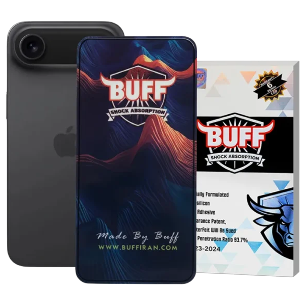 محافظ صفحه نمایش گوشی موبایل اپل iphone 17 air بوف مدل 5D محافظ صفحه نمایش گوشی موبایل اپل iphone 17 air بوف مدل 5D