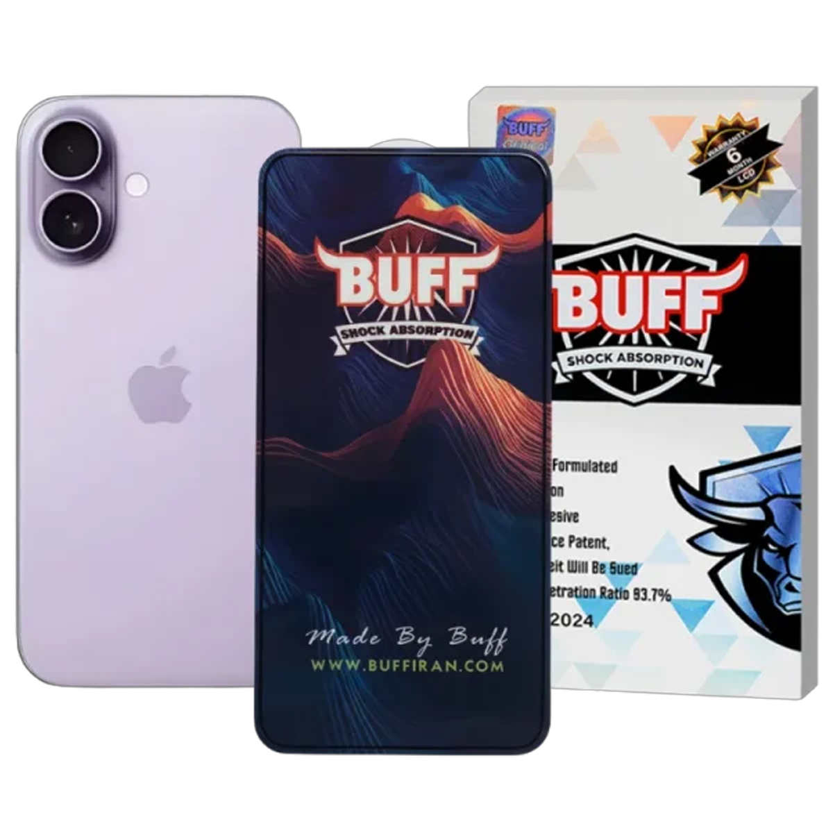 محافظ صفحه نمایش گوشی موبایل اپل iphone 17 بوف مدل 5D محافظ صفحه نمایش گوشی موبایل اپل iphone 17 بوف مدل 5D