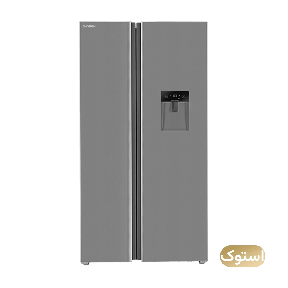 یخچال فریزر ساید بای ساید استوک Open Box - ایکس ویژن 30 فوت مدل TS666 ASD - استیل یخچال فریزر ساید بای ساید استوک Open Box - ایکس ویژن 30 فوت مدل TS666 ASD - استیل