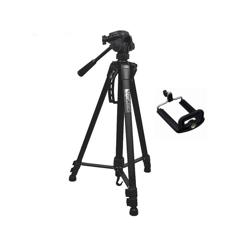 سه پایه دوربین ویفنگ مدل WT-3540 به همراه گیره نگهدارنده موبایل سه پایه دوربین ویفنگ مدل WT-3540 به همراه گیره نگهدارنده موبایل