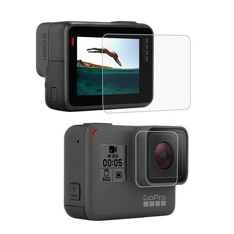 محافظ صفحه نمایش و لنز دوربین شیشه ای گلس مناسب برای دوربین ورزشی گوپرو hero 5 6 7 محافظ صفحه نمایش و لنز دوربین شیشه ای گلس مناسب برای دوربین ورزشی گوپرو hero 5 6 7
