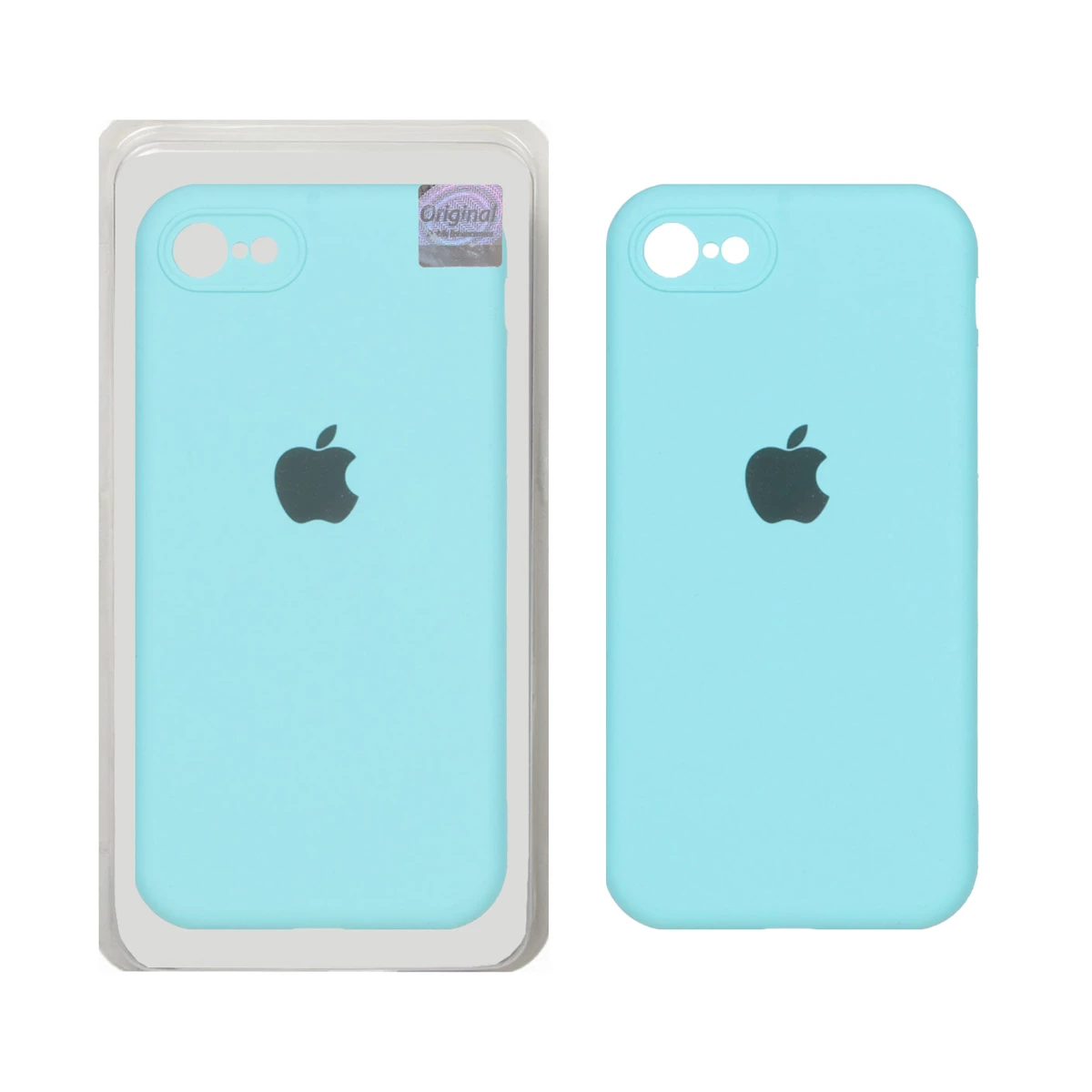 کاور مستر کوالیتی گوشی اپل iPhone 7 / iPhone 8 / iPhone SE (2020) مدل سیلیکونی پاک کنی-آبی