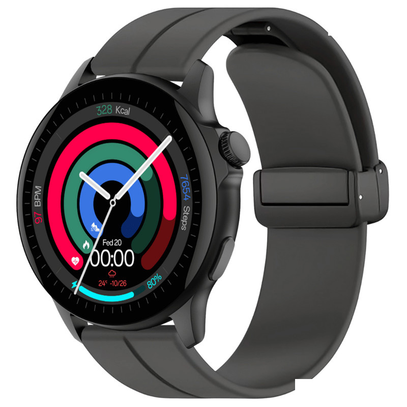 ساعت هوشمند جی تب مدل GTR4 با بند سیلیکونی ساعت هوشمند جی تب مدل GTR4 با بند سیلیکونی