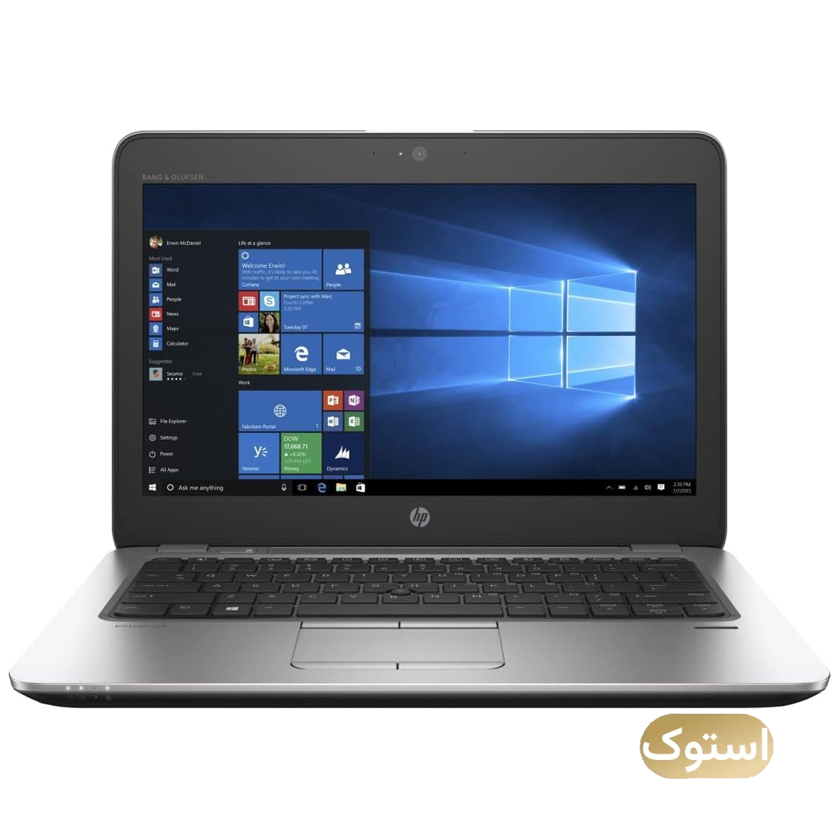 لپ تاپ استوک Used - اچ پی 13 اینچی مدل EliteBook 820 G4 i5 7300U 8GB 512GB - نقره ای