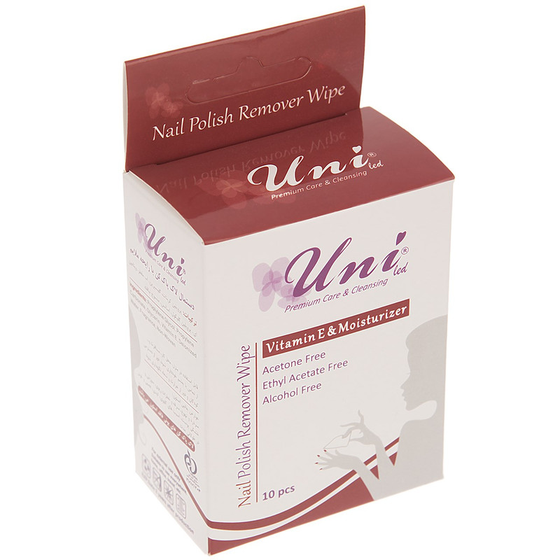 پد لاک پاک کن یونی لد مدل Vitamin E And Moisturizer بسته 10عددی پد لاک پاک کن یونی لد مدل Vitamin E And Moisturizer بسته 10عددی