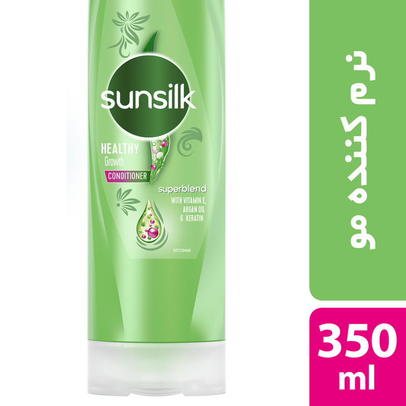 نرم کننده مو سان سیلک مدل Healthy Growth حجم 350 میلی لیتر نرم کننده مو سان سیلک مدل Healthy Growth حجم 350 میلی لیتر