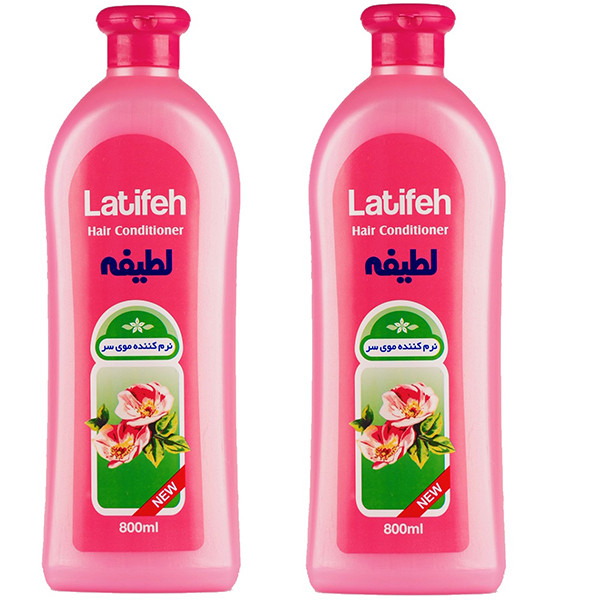 نرمکننده مو لطیفه مدل Flower حجم 800 میلیلیتر مجموعه 2عددی نرمکننده مو لطیفه مدل Flower حجم 800 میلیلیتر مجموعه 2عددی