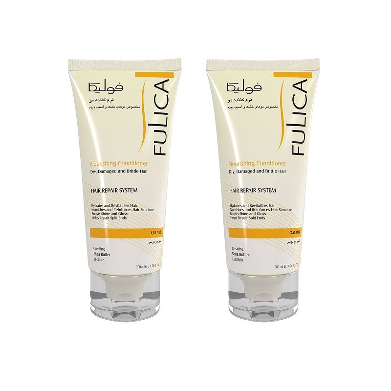 نرمکننده مو فولیکا مدل repair حجم 200 میلیلیتر مجموعه 2 عددی