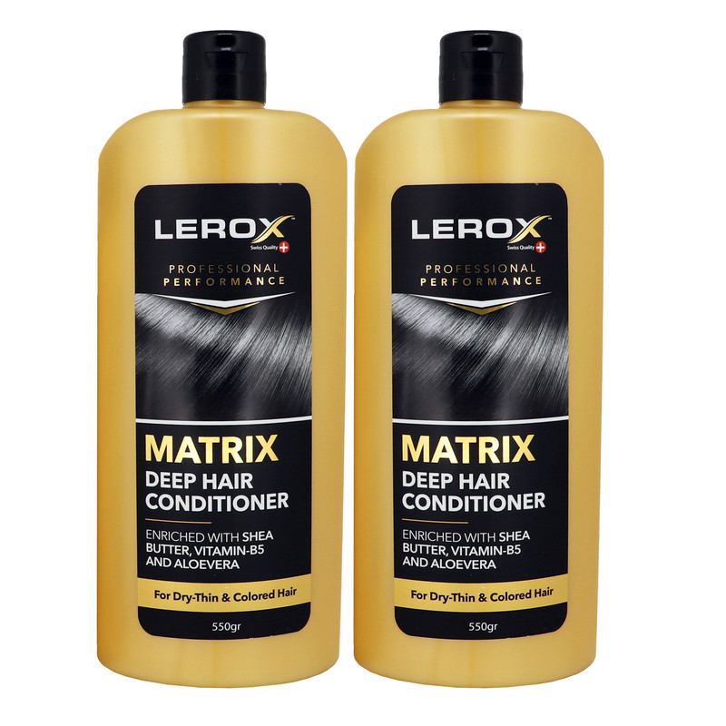 نرم کننده مو لروکس مدل Matrix حجم 550 میلی لیتر مجموعه 2 عددی نرم کننده مو لروکس مدل Matrix حجم 550 میلی لیتر مجموعه 2 عددی