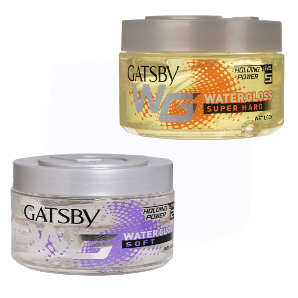 ژل مو گتسبی مدل Water Gloss Soft حجم 150 میلی لیتربه همراه ژل حالت دهنده مو گتسبی مدل Super Hard ژل مو گتسبی مدل Water Gloss Soft حجم 150 میلی لیتربه همراه ژل حالت دهنده مو گتسبی مدل Super Hard