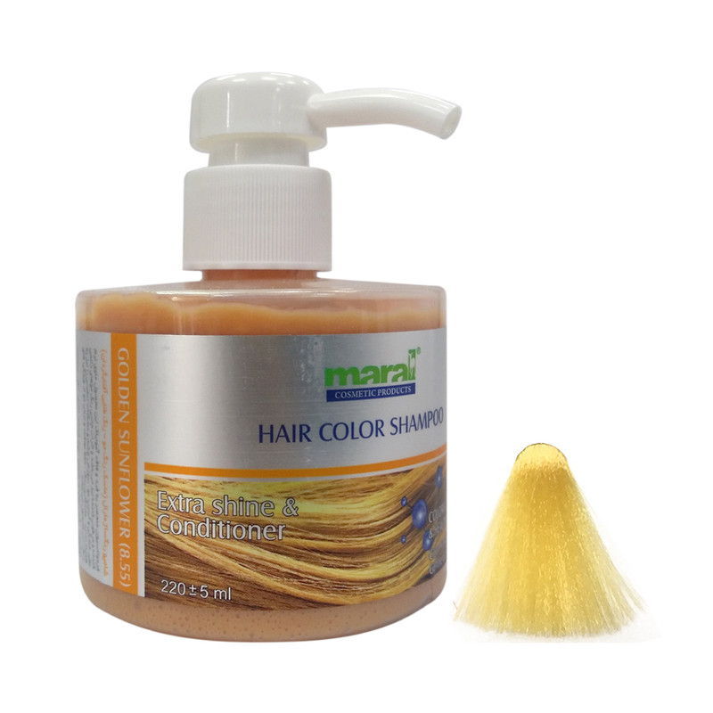 شامپو رنگ مارال مدل Golden-Sunflower شماره 8.55 حجم 220 میلی لیتر شامپو رنگ مارال مدل Golden-Sunflower شماره 8.55 حجم 220 میلی لیتر