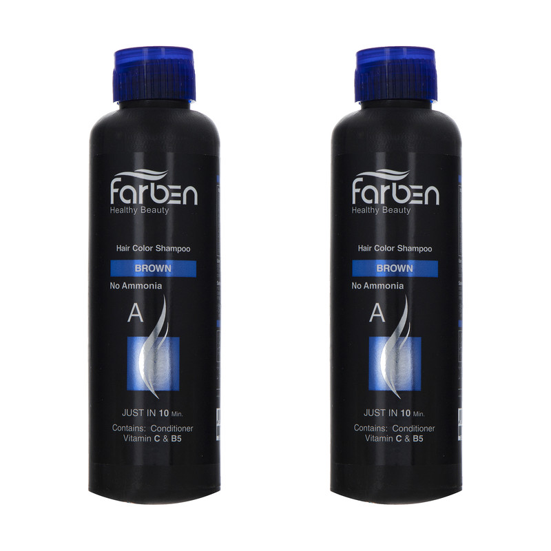 شامپو رنگ مو فاربن کد 01 حجم 150 میلی لیتر بسته 2 عددی رنگ قهوه ای شامپو رنگ مو فاربن کد 01 حجم 150 میلی لیتر بسته 2 عددی رنگ قهوه ای