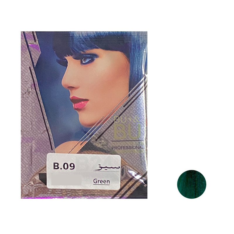 شامپو رنگ مو بیو بیو پلاس شماره B.09 حجم 30 میلی لیتر رنگ سبز شامپو رنگ مو بیو بیو پلاس شماره B.09 حجم 30 میلی لیتر رنگ سبز