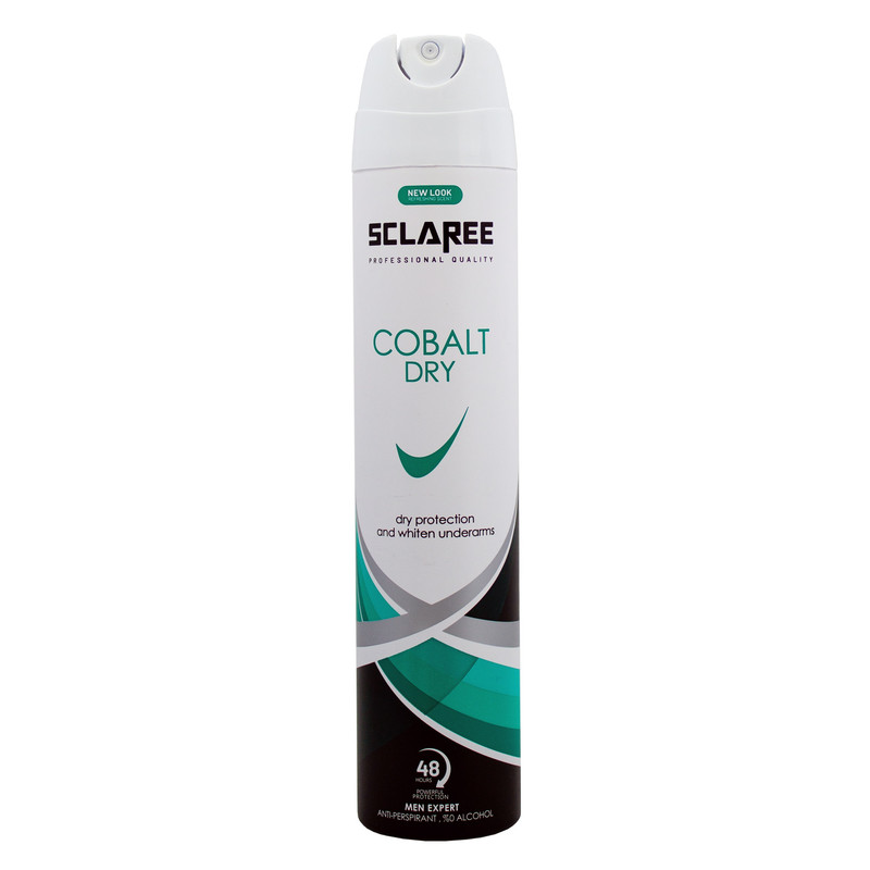 اسپری ضد تعریق مردانه اسکلاره مدل Cobalt Dry حجم 200 میلی لیتر اسپری ضد تعریق مردانه اسکلاره مدل Cobalt Dry حجم 200 میلی لیتر