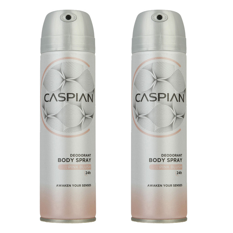 اسپری بدن زنانه کاسپین مدل PINK BLUSH حجم 150 میلی لیتر مجموعه 2 عددی اسپری بدن زنانه کاسپین مدل PINK BLUSH حجم 150 میلی لیتر مجموعه 2 عددی