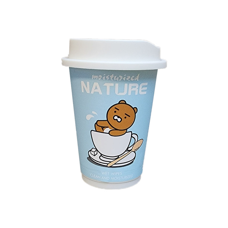 دستمال مرطوب نیچر مدل قوطی کافی کد 018 بسته 30 عددی