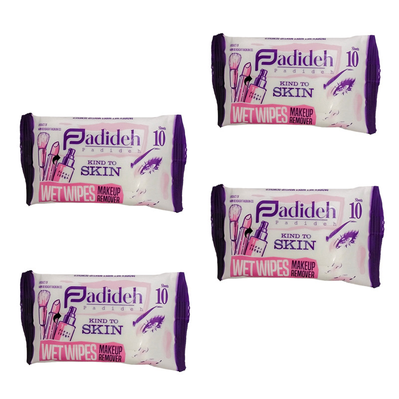 دستمال مرطوب پدیده مدل SHEETS 10 بسته 4 عددی