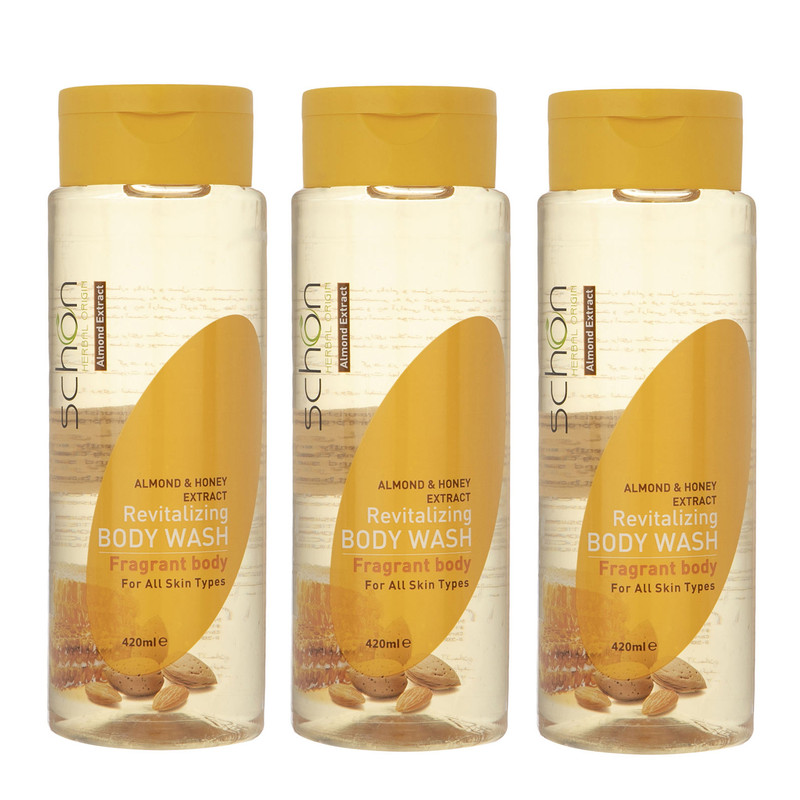 شامپو بدن شون مدل Almond And Honey حجم 420 میلی لیتر مجموعه 3 عددی شامپو بدن شون مدل Almond And Honey حجم 420 میلی لیتر مجموعه 3 عددی