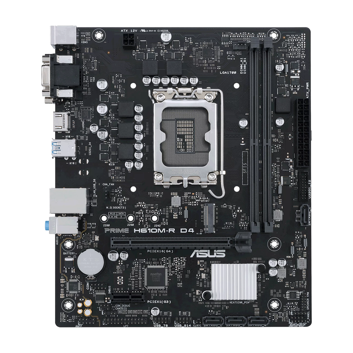مادربرد ایسوس مدل PRIME H610M-R D4-CSM-مشکی مادربرد ایسوس مدل PRIME H610M-R D4-CSM-مشکی