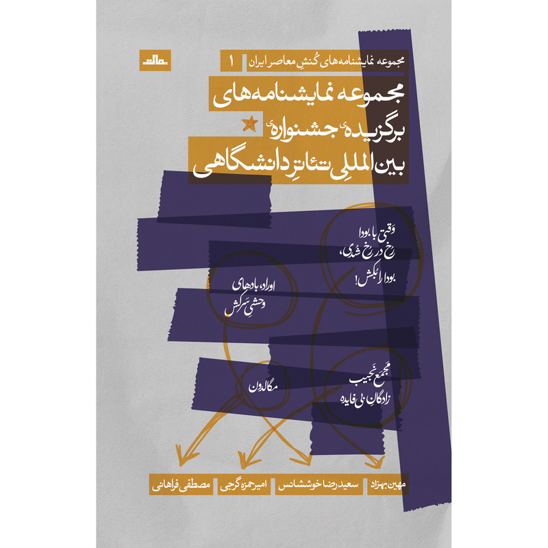 کتاب مجموعه نمایشنامههای برگزیده جشنواره بینالمللی تئاتر دانشگاهی ایران اثر جمعی از نویسندگان انتشارات مات کتاب مجموعه نمایشنامههای برگزیده جشنواره بینالمللی تئاتر دانشگاهی ایران اثر جمعی از نویسندگان انتشارات مات