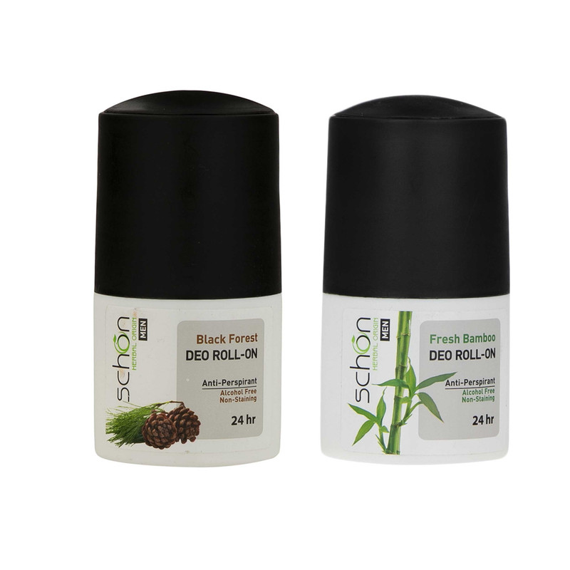 رول ضد تعریق زنانه شون مدل Black Forest حجم 50 میلی لیتر به همراه رول ضد تعریق مردانه مدل Fresh Bamboo رول ضد تعریق زنانه شون مدل Black Forest حجم 50 میلی لیتر به همراه رول ضد تعریق مردانه مدل Fresh Bamboo