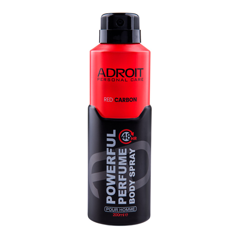 دئودورانت مردانه آدرويت مدل Red Carbon حجم 200 میلی لیتر دئودورانت مردانه آدرويت مدل Red Carbon حجم 200 میلی لیتر
