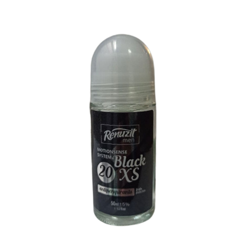 رول ضد تعریق مردانه رینوزیت مدل Black XS حجم 50 میلی لیتر رول ضد تعریق مردانه رینوزیت مدل Black XS حجم 50 میلی لیتر