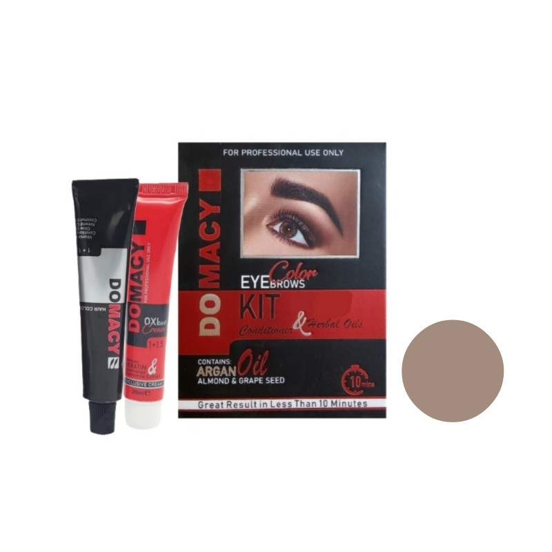 کیت رنگ ابرو دوماسی شماره 10 حجم 15 میلی لیتر رنگ شنی کیت رنگ ابرو دوماسی شماره 10 حجم 15 میلی لیتر رنگ شنی