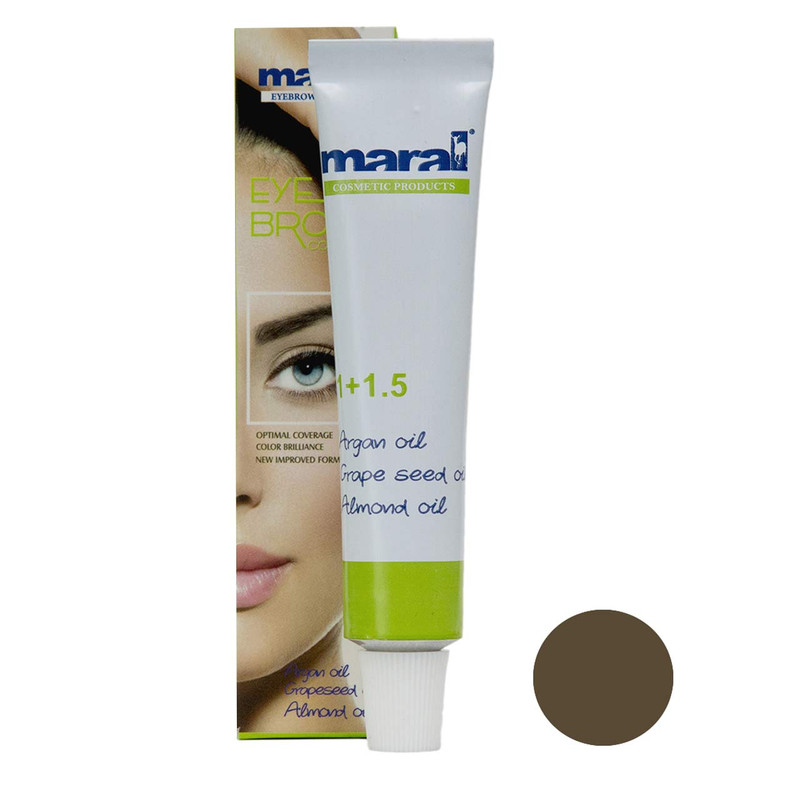 رنگ ابرو مارال شماره 5 حجم 15 میلی لیتر رنگ قهوه ای روشن رنگ ابرو مارال شماره 5 حجم 15 میلی لیتر رنگ قهوه ای روشن