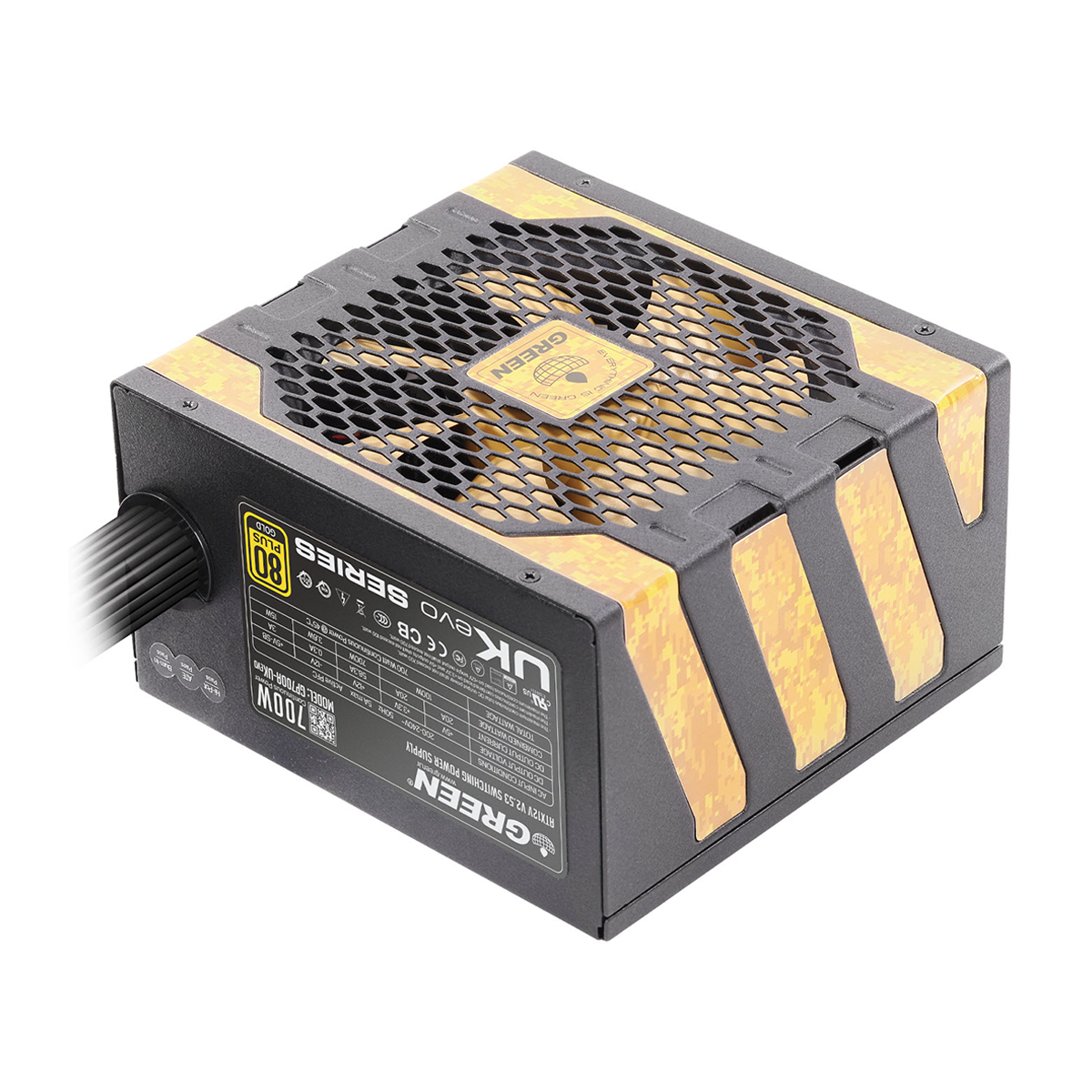 پاور کامپیوتر گرین مدل GP700A-UK EVO-مشکی پاور کامپیوتر گرین مدل GP700A-UK EVO-مشکی