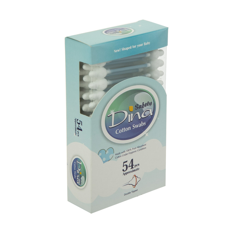 گوش پاک کن کودک دینا مدل Blue بسته 54 عددی گوش پاک کن کودک دینا مدل Blue بسته 54 عددی