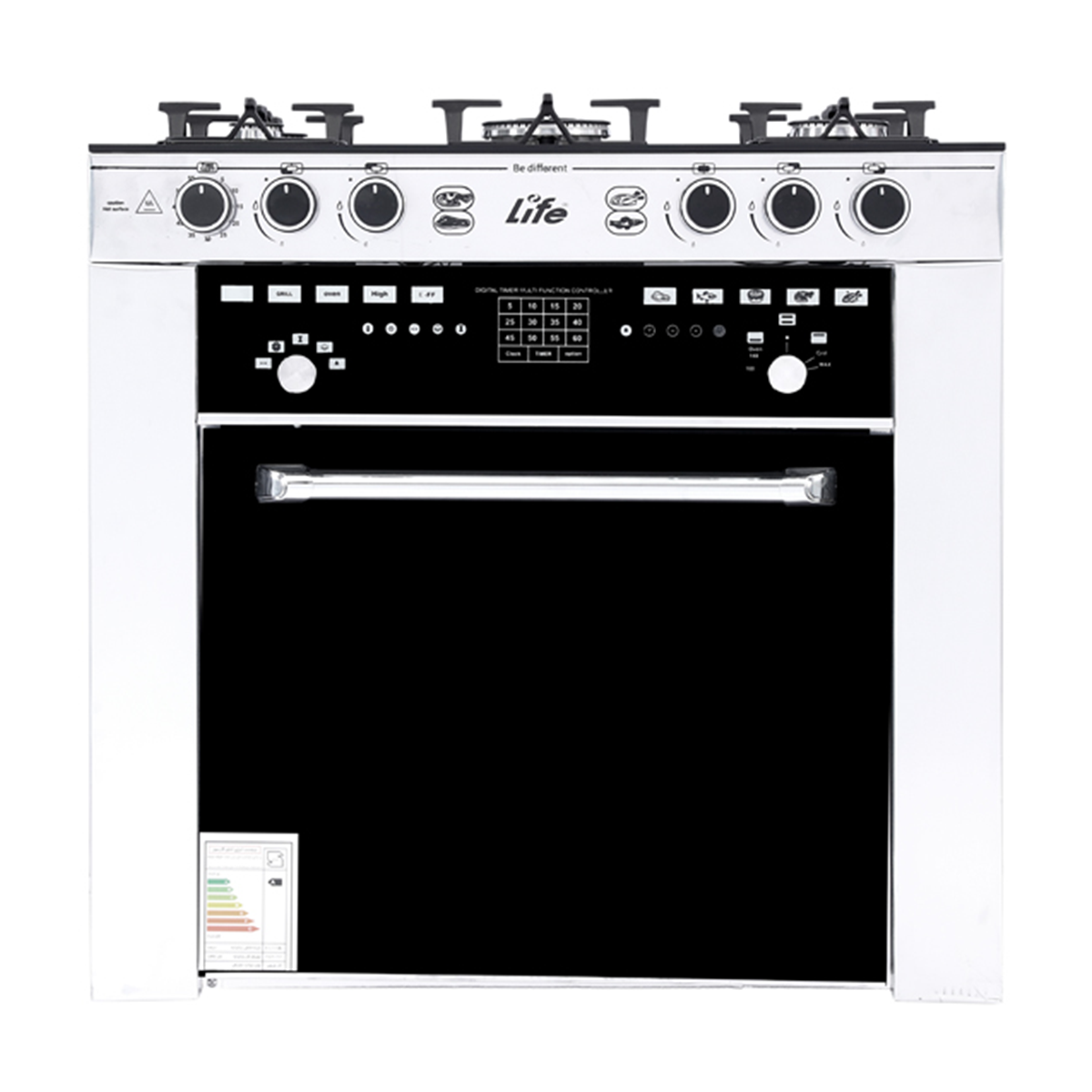 اجاق گاز طرح فر لایف مدل 521