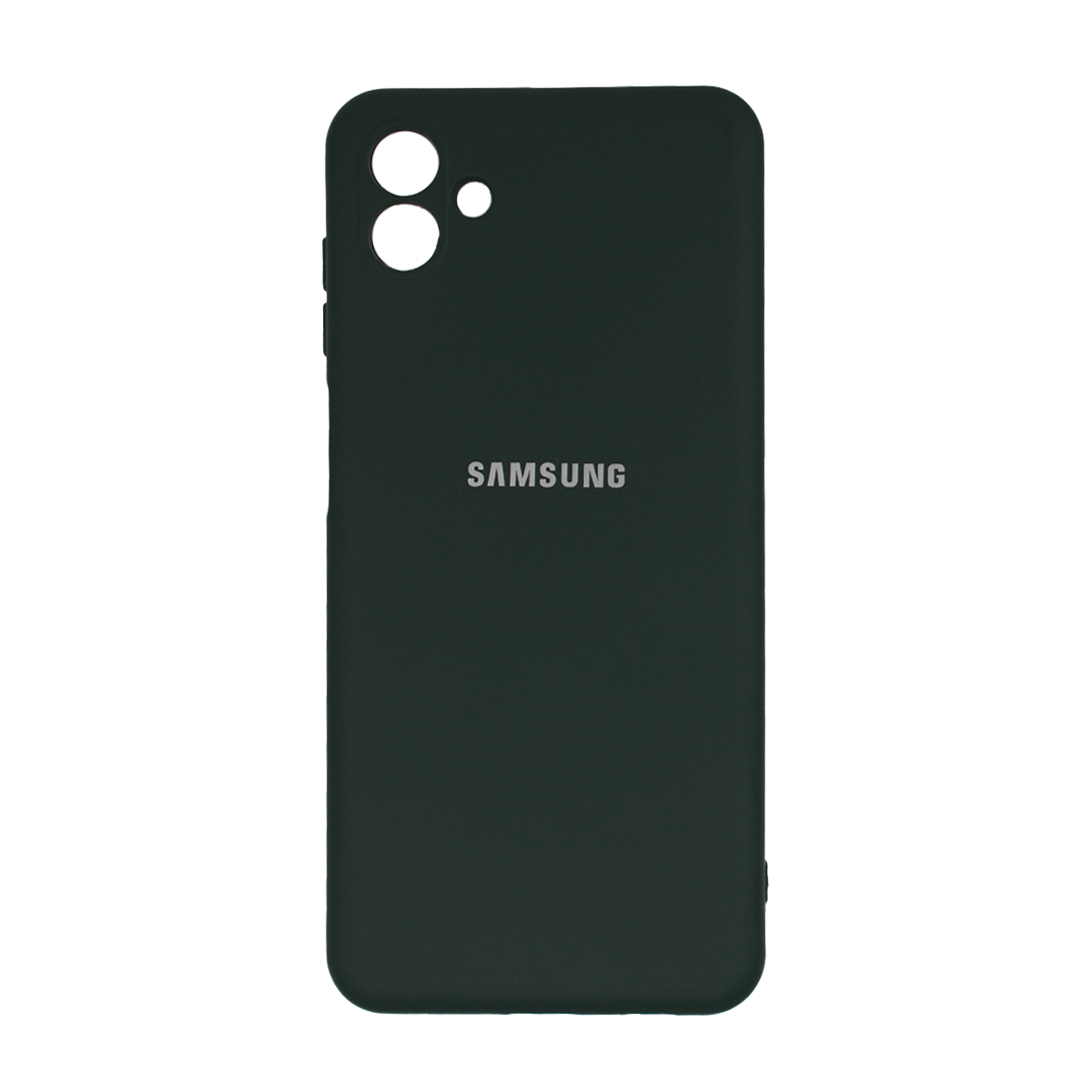 کاور گوشی سامسونگ Galaxy A04 مدل محافظ لنزدار سیلیکونی-سبز تیره