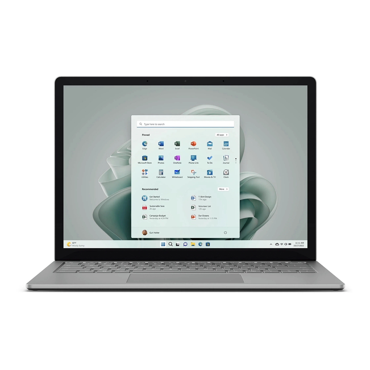 لپ تاپ مایکروسافت 13.5 اینچی مدل Surface Laptop 5 i7 ۱۲۵۵U 16GB 512GB-نقره‌ای