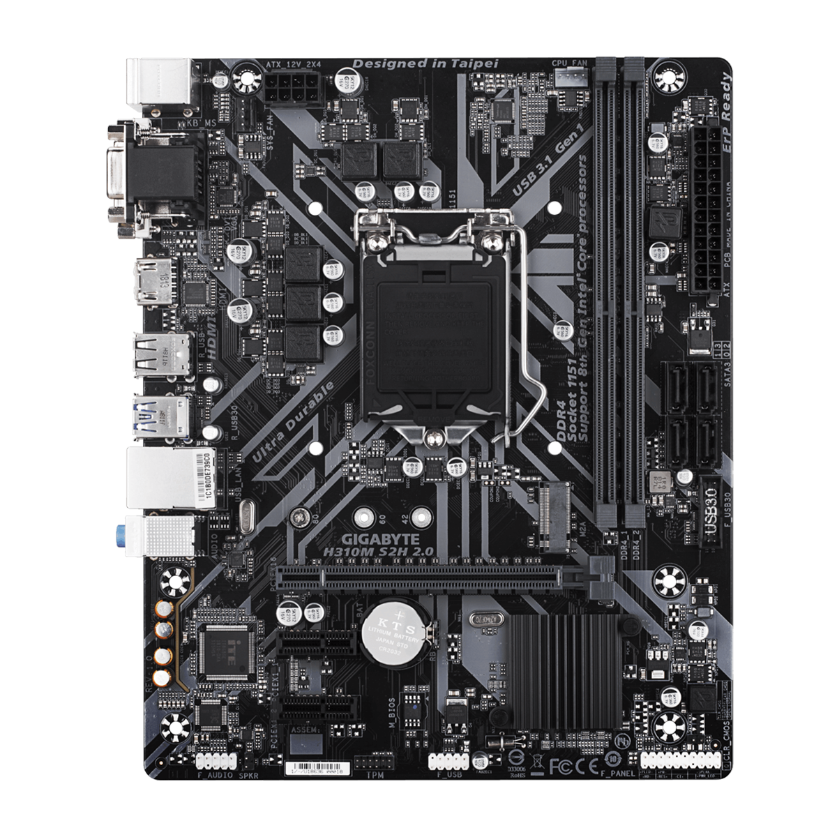 مادربرد گیگابایت مدل H310M S2H 2.0 rev. 1.0