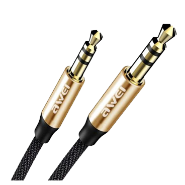 کابل انتقال صدای آوی مدل AUX-001 به طول 1 متر-مشکی  کابل انتقال صدای آوی مدل AUX-001 به طول 1 متر-مشکی