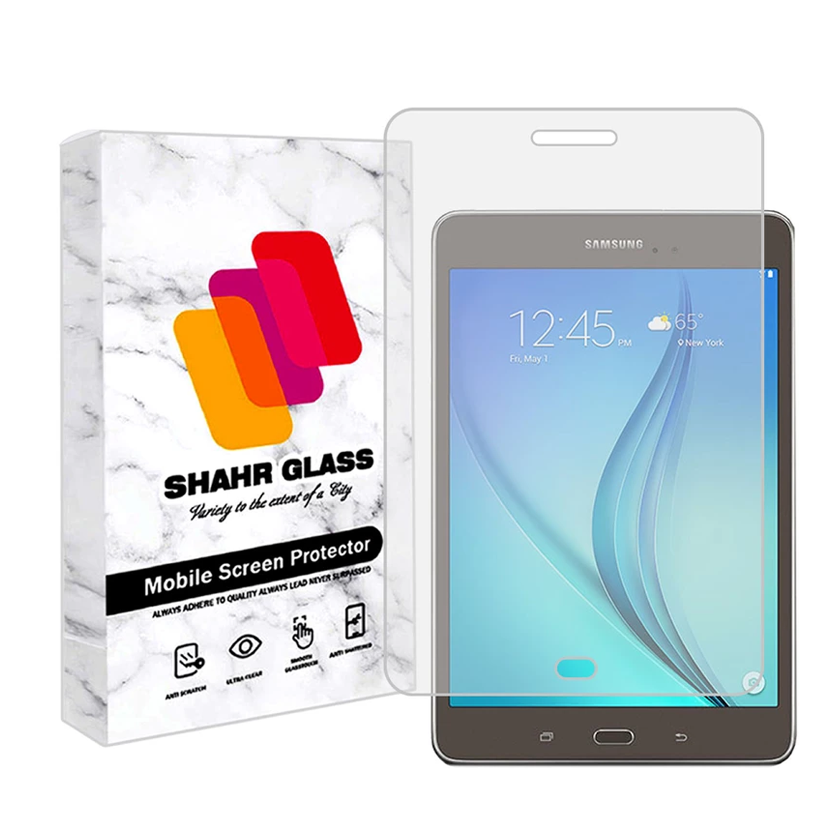 گلس تبلت سامسونگ Galaxy Tab A 8.0 2015 شهر گلس مدل TS1SHA-بی رنگ شفاف گلس تبلت سامسونگ Galaxy Tab A 8.0 2015 شهر گلس مدل TS1SHA-بی رنگ شفاف